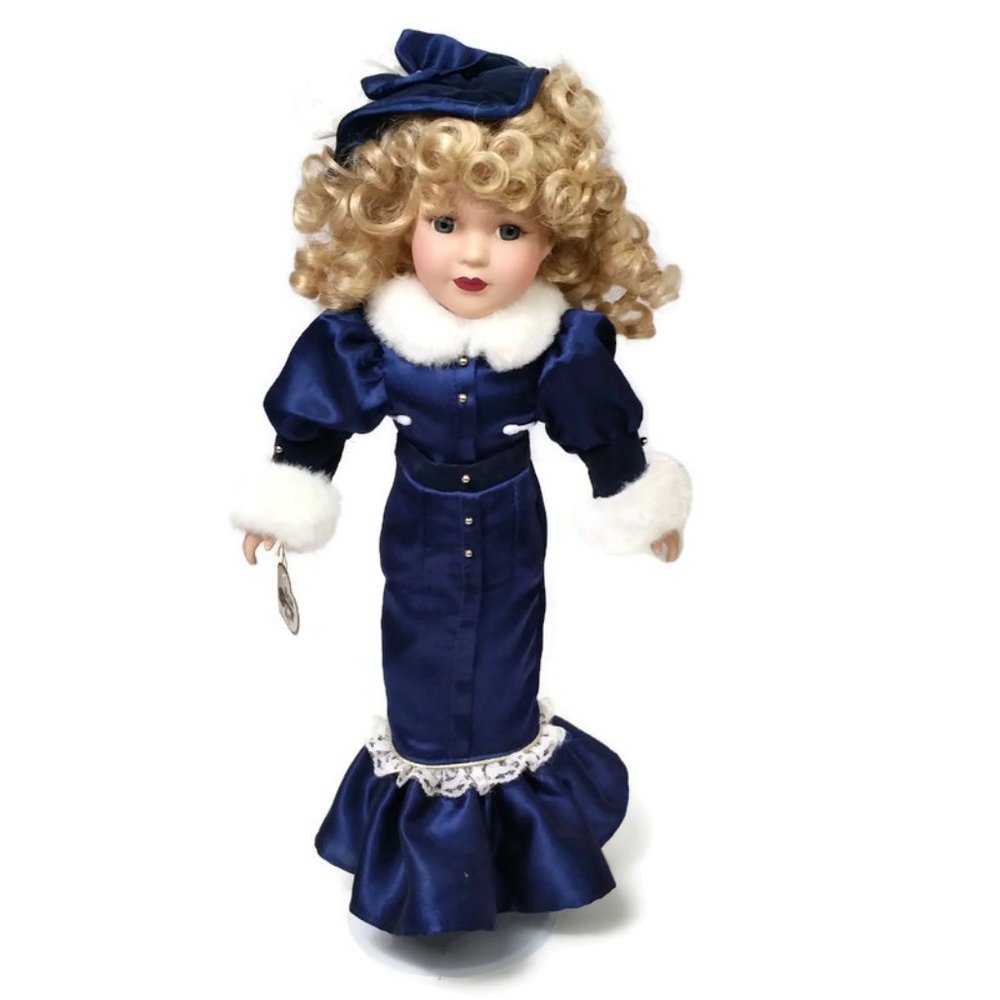 Brass Key Victorian Collection Porcelain Doll In B